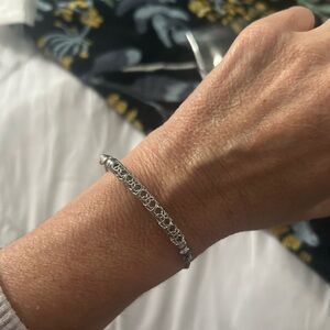 Kendra Scott Silver Filigree Link Bracelet